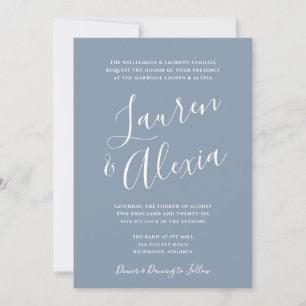 Convite Fotografia de Casamento com Caligrafia de Letra Mo