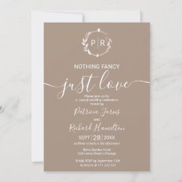 Convite Fotografia de Casamento com Caligrafia Monograma G