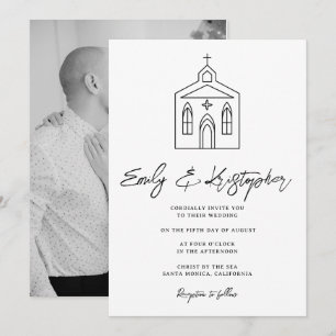 Convite Fotografia de Casamento na Capela