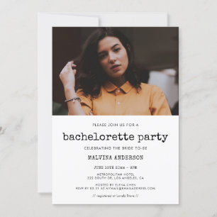 Convite Fotografia de Festa de solteira da máquina de esc