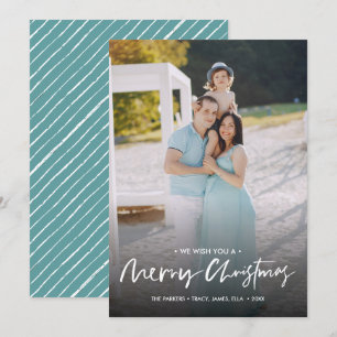 Convite Fotografia de Natal de Natal com escrita manual A