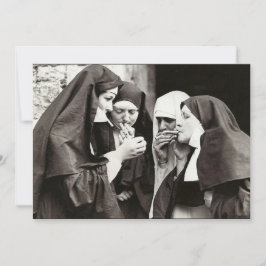 Convite Fotografia de Vintage de Freiras