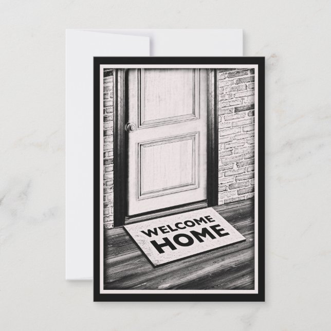 Convite fotografia do tapete da porta de entrada (Frente)