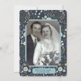 Convite Fotografia floral da Cerimônia de Renovação de Vow