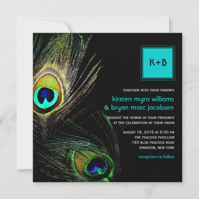 Convite Fotografia Penas Foto Casamento 2 (Frente)