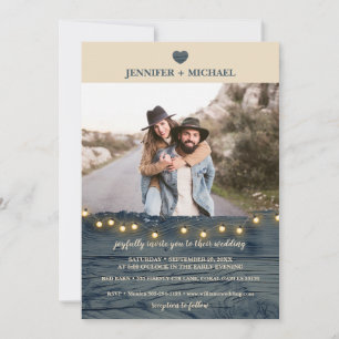 Convite Fotográfico de Casamento de Madeira em Mar