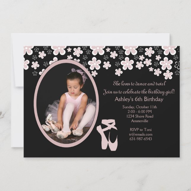 Convite Fotográfico de Desempenho de Primavera (Frente)