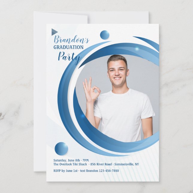 Convite Fotográfico de Festa de formatura em Círcu (Frente)