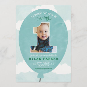 Convite Fotográfico de Primeiro Aniversário do Bal