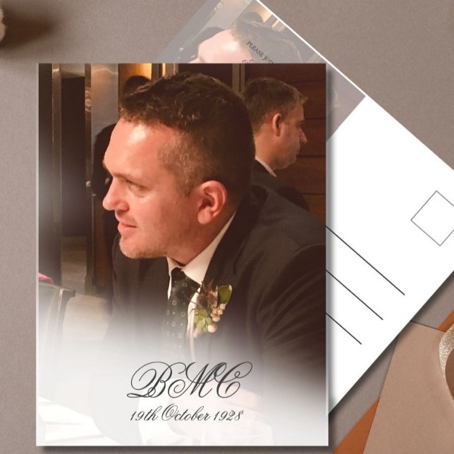 Convite Fotográfico Elegante Simples de Aniversári (Criador carregado)