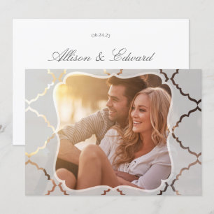 Convite Fotográfico espelhado de visual translúc