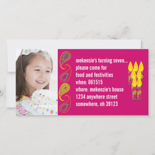 Convite Fotográfico Paisley Birthdy