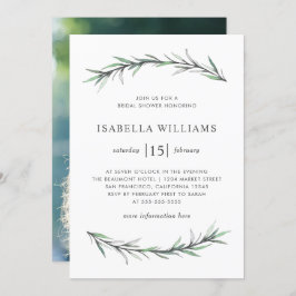 Convite Fotográfico para Chá de panela Botânico Ro