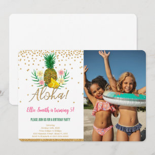 Convite Fotográfico para Crianças de Aniversário d