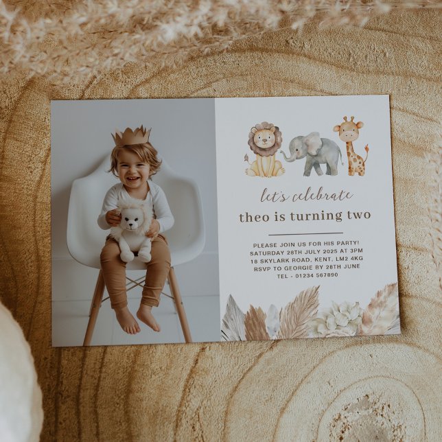 Convite Fotográfico para Paisagem de Animais Safar (Criador carregado)