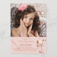 Convite Fotográfico religioso de Miçangas de oraçã