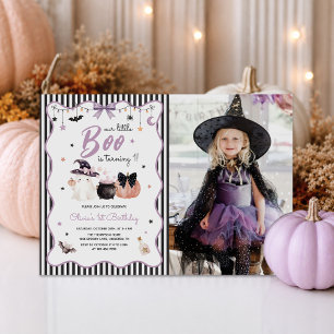 Convite Fotomilhas Boo Fantasma de Halloween de 1º Anivers