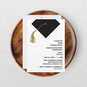 Convite Fotos da Casa Aberta de Graduação com Boina Preta