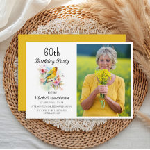 Fotos de aniversário de 60 anos Vintage Birds Caná
