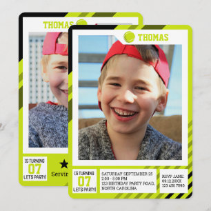 Convite Fotos de Aniversário de Troca de Perfil de Tênis d