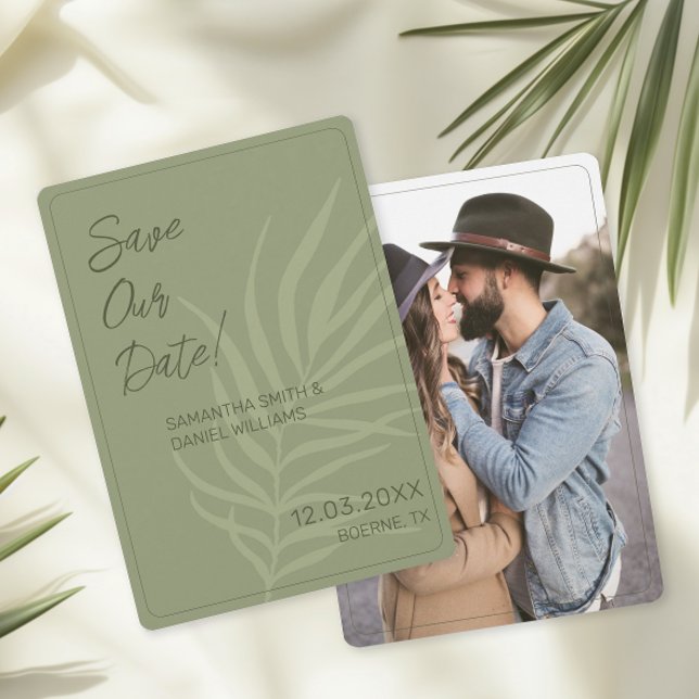 Convite Fotos de Casamento Boho Minimalista (Boho Save the Date Cards)