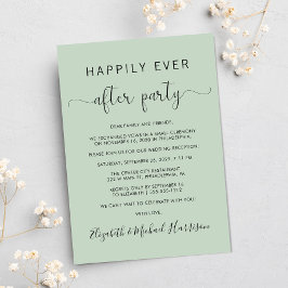 Convite Fotos de Casamento Festa de Depois dos Felizes par