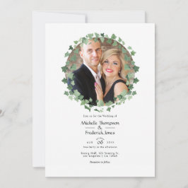 Convite Fotos de Casamento Floresta Verde de Madeira