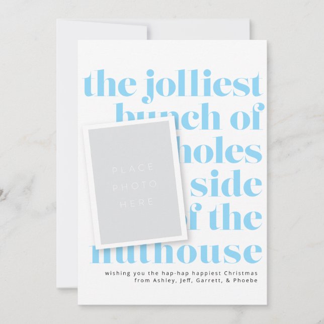 Convite Fotos do retrato da tradição de feriado de Bunch m (Frente)