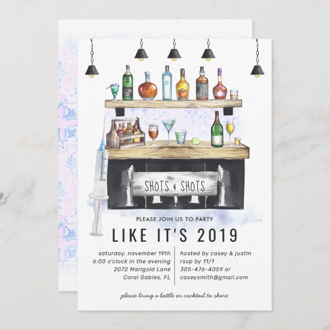 Convite Fotos e Fotos | Festa Vacinada (Frente/Verso)