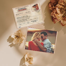 Convite Fotos Editoriais Casamento Vintage Antigo