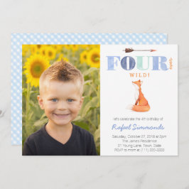 Convite Fouever Wild ou Fourest, 4º aniversário para bo