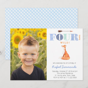 Convite Fouever Wild ou Fourest, 4.º aniversário para o 