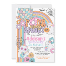 Four Ever Spooky Hippie Halloween 2nd Birthday