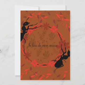 Convite fourmi, affirmation positive ,phrase inspirante