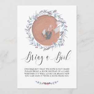 Convite Fox Botânica Delicada Traga um Livro