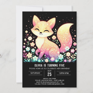 Convite Fox Digital Birday Encantado