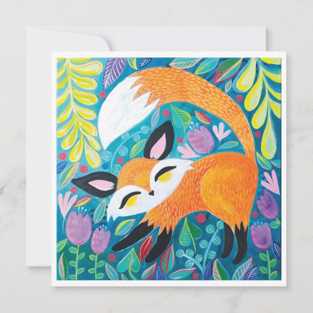 Convite Fox Mini Art Impressão da Lainey (Frente)