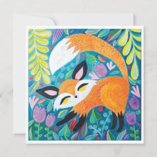 Convite Fox Mini Art Impressão da Lainey