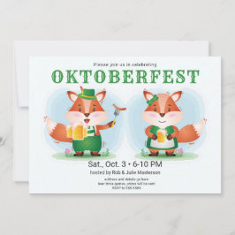 Convite Foxtoberfest Oktoberfest