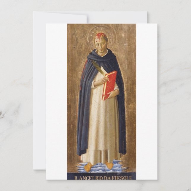Convite Fra Angelico - Santo Peter Martyr (Frente)