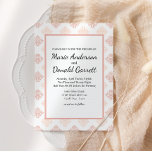 Convite Fragmento de Pincel Suave<br><div class="desc">Os tons de branco suave de pêssego adicionam um toque de romance à sua papelaria. Personalize nossa bela papelaria com seus detalhes de evento fácil e rapidamente, basta pressionar o botão personalizar. Está incluída a coordenação no verso. Itens correspondentes para concluir sua coleção de eventos estão disponíveis em nossa loja...</div>