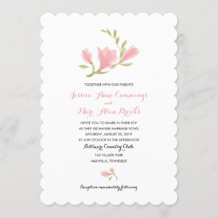 Convite Fragrante Freesia Petals Casamento