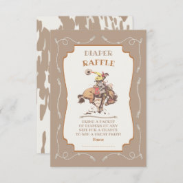 Convite Fralda Raffle do Bronco do cowboy Ocidental