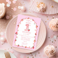 Framboesa de 1º primeiro aniversario