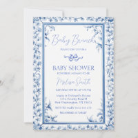 Frame Azul Dusty Fita Fita Fita Fita Bebê Brunch