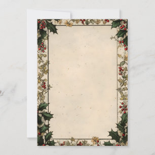 Convite Frame da Vintage do ornamentado com os Florais de