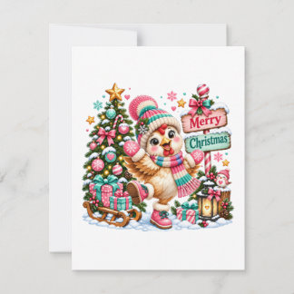 Convite Frango Fofo Feliz Natal