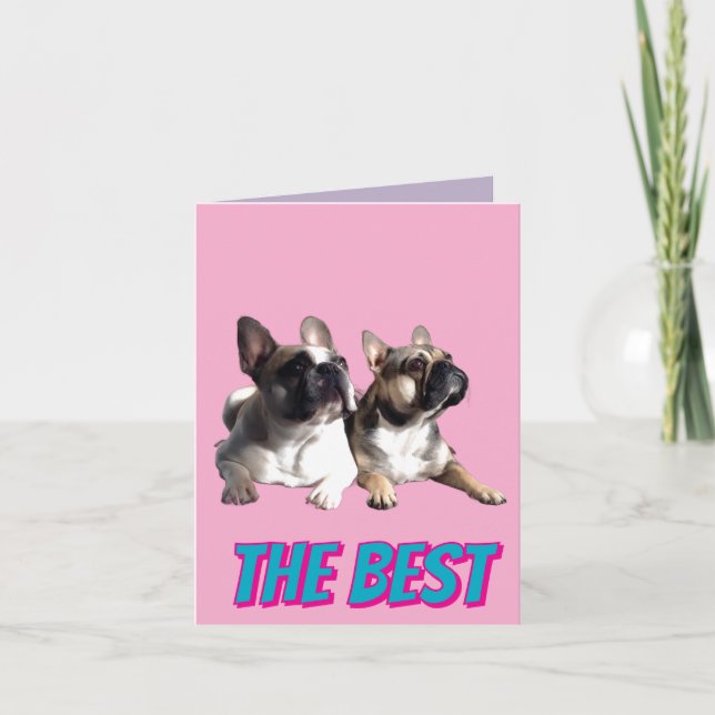 Convite Französische Bulldoggen Beste Freunde Muttertag  (Frente)