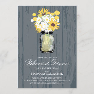 Convite Frasco de pedreiro e jantar de ensaio dos