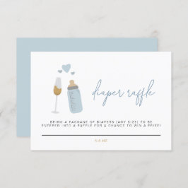 Convite Frascos de Fralda de Frascos Azuis ANDI